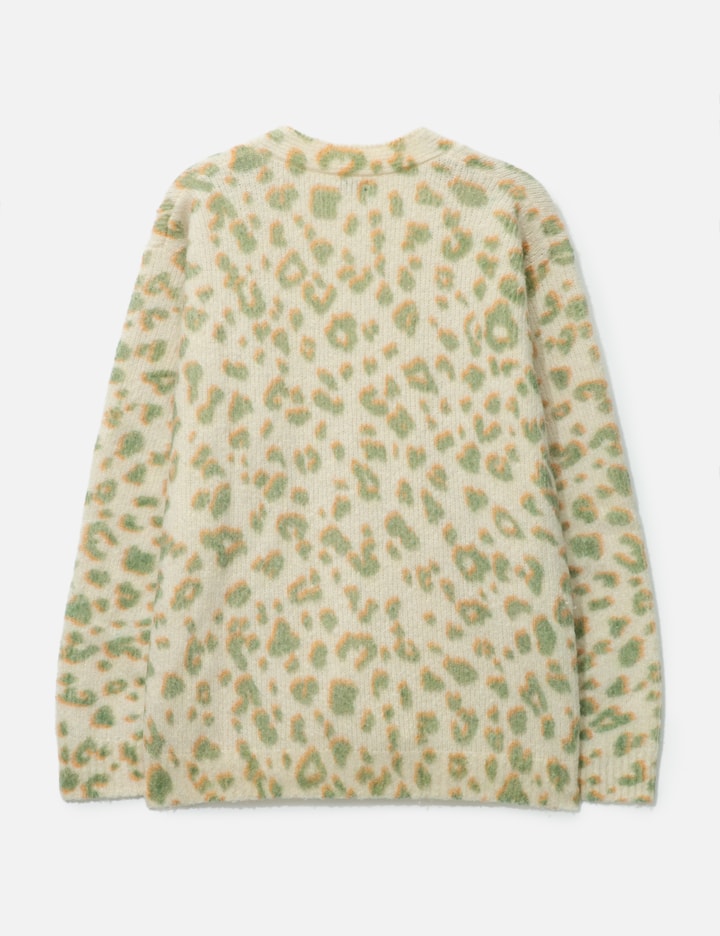 Leopard-print Merino Wool Cardigan Placeholder Image