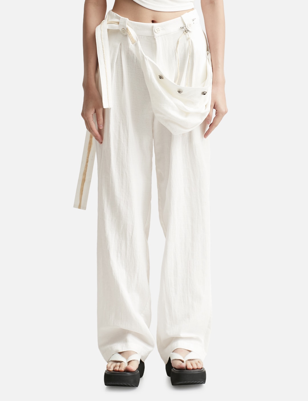 Hyein Seo - LOW-RISE PANTS  HBX - Globally Curated Fashion and Lifestyle  by Hypebeast