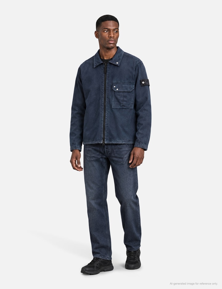 Stone Island Hand Sprayed Reflective Straight Denim Jeans