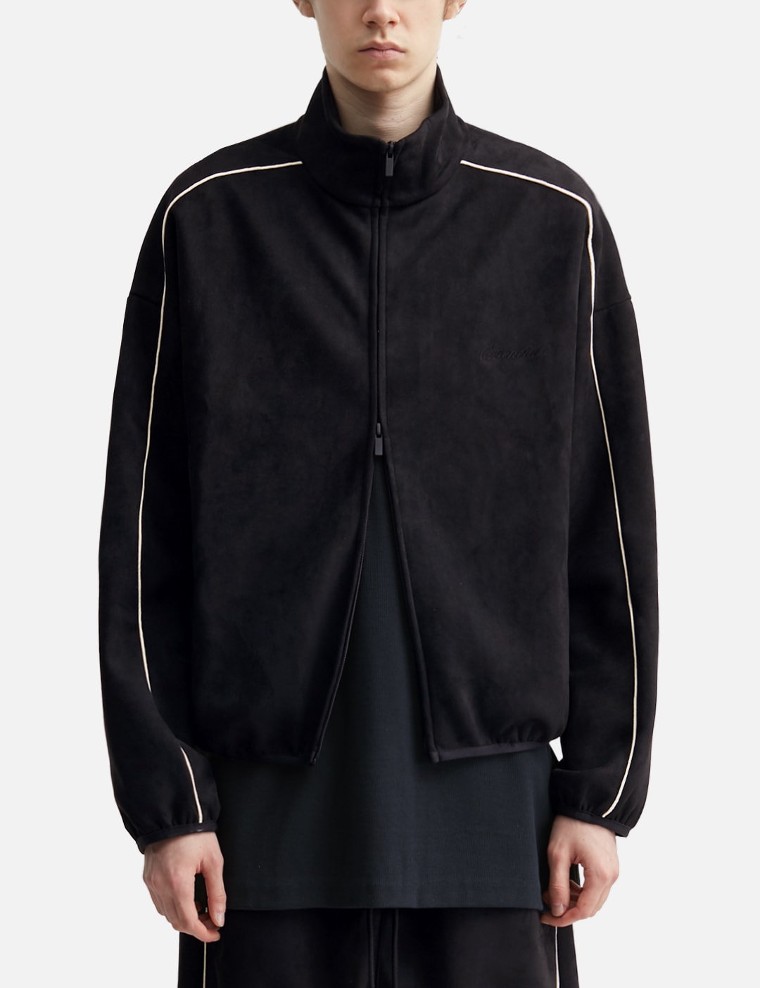 Suede Fleece Signature Modern Track Jacket view 11