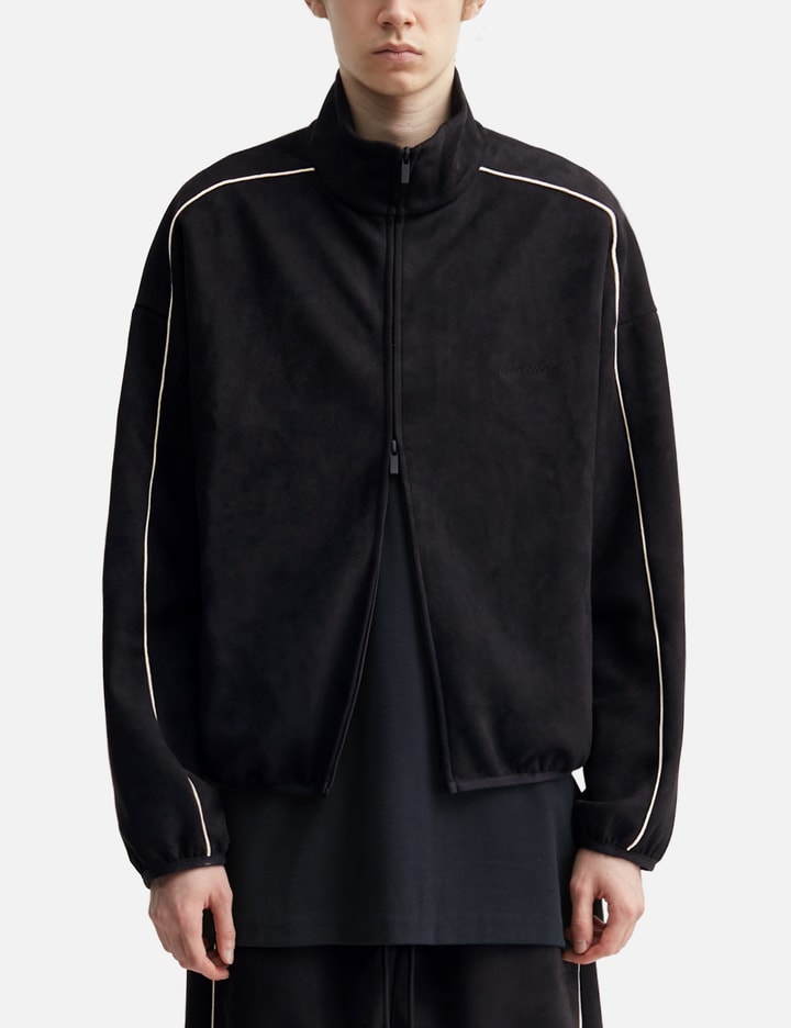 Suede Fleece Signature Modern Track Jacket view 3
