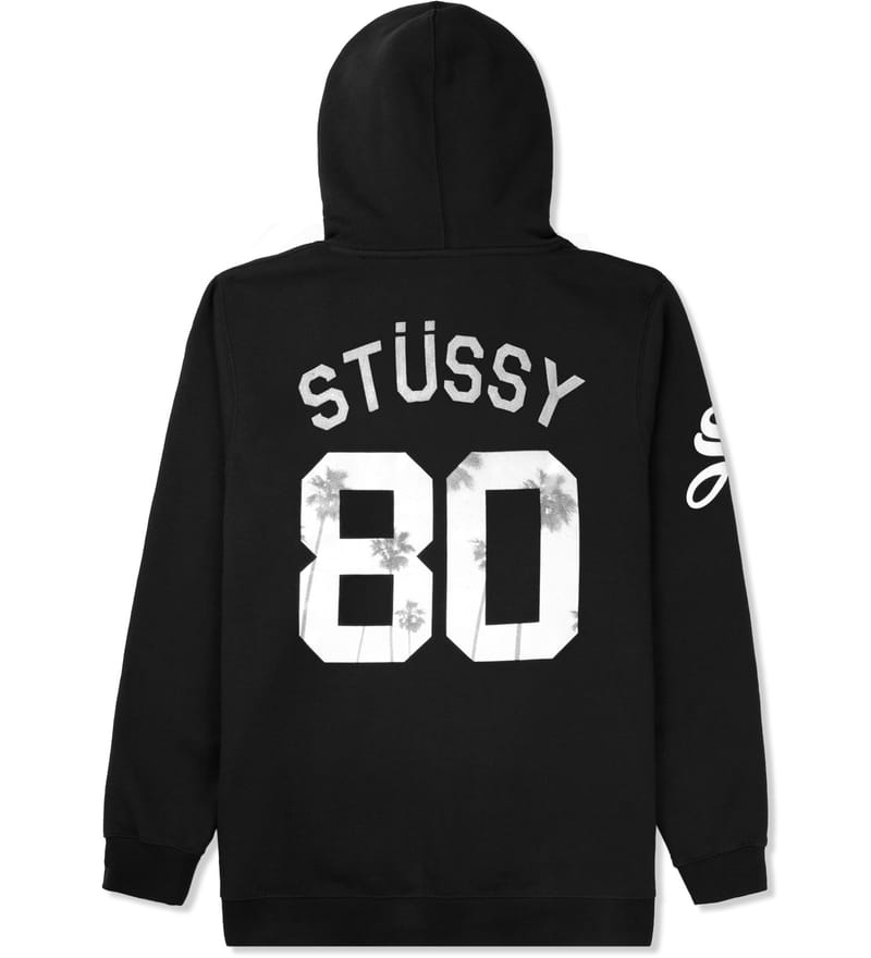 Stussy - Black LA 80 Hoodie | HBX 