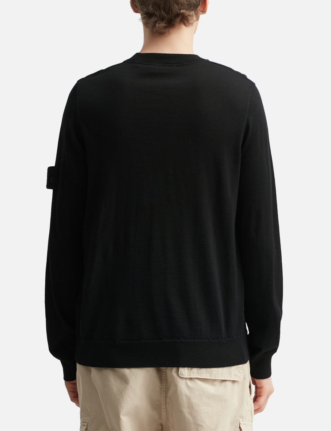 Pure Light RWS Wool_Stone Island Ghost Knit Crewneck Jumper view 19