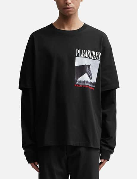 Pleasures Horses Layered Long Sleeve 'Black