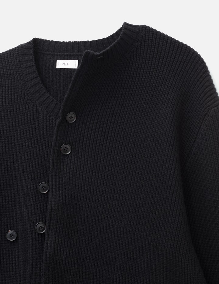 Yoke Sculptural Wired Crew Neck Cardigan