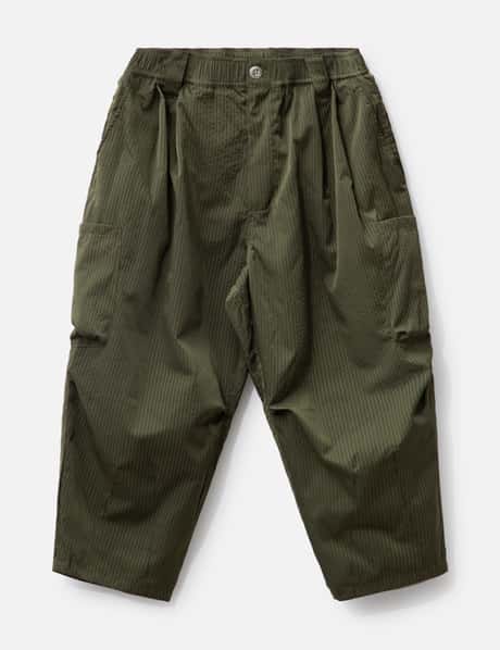 Tightbooth SEERSUCKER CROPPED CARGO PANTS