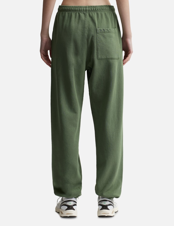 Shop Sporty &amp; Rich Serif Logo Embroidered Sweatpants In Green