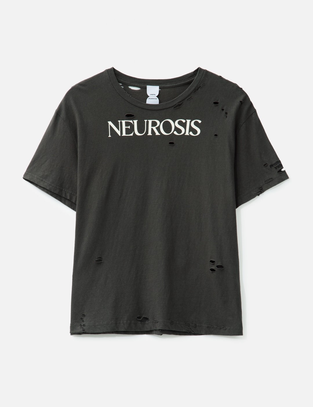 Protocol-Index NEUROSIS Distressed T-shirts - Washed black vintage 