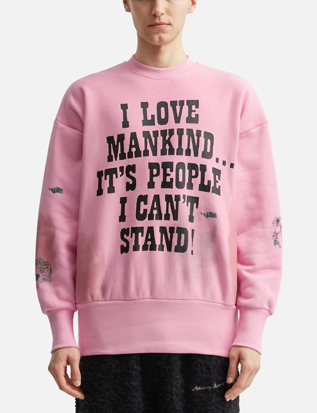 Abc. I Love Mankind But… Sweatshirt view 18