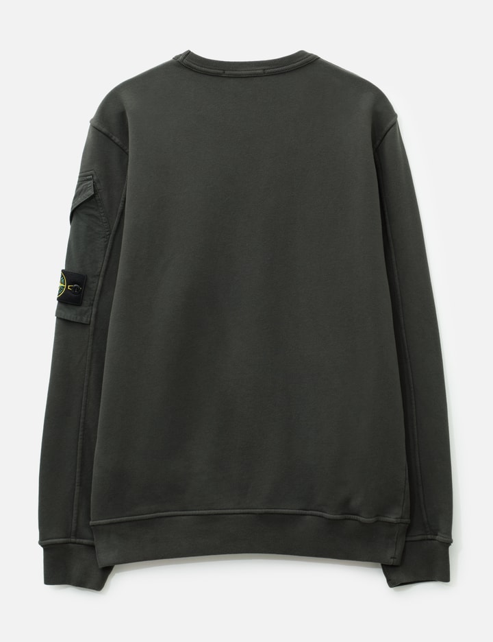 Stone Island Brushed Organic Cotton Fleece Crewneck Sweatshirt