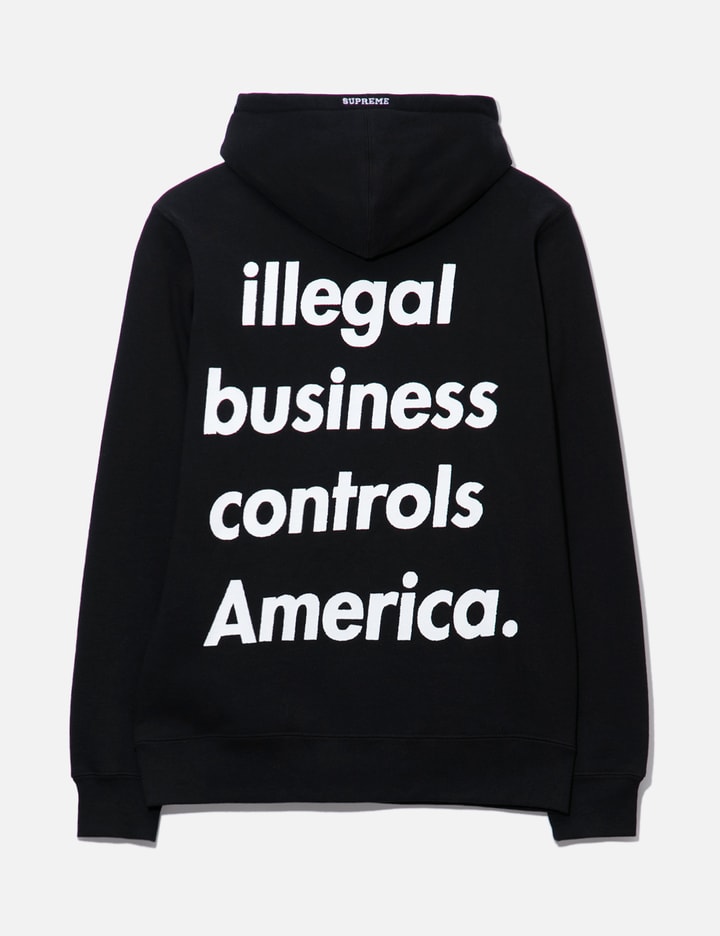 Shop Supreme Illegal Business Hoodie In Black