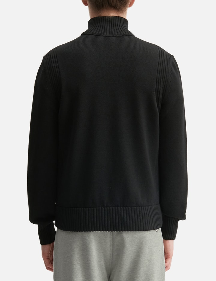 Padded Wool Zip-Up Cardigan view 4
