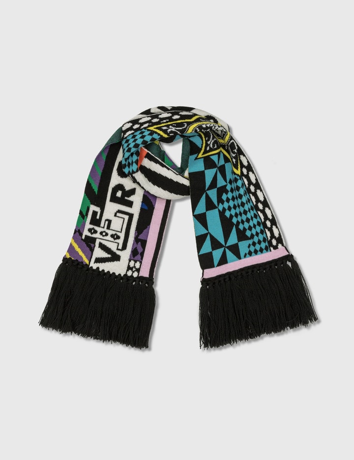 Versace Pop Temple Wool Jacquard Scarf