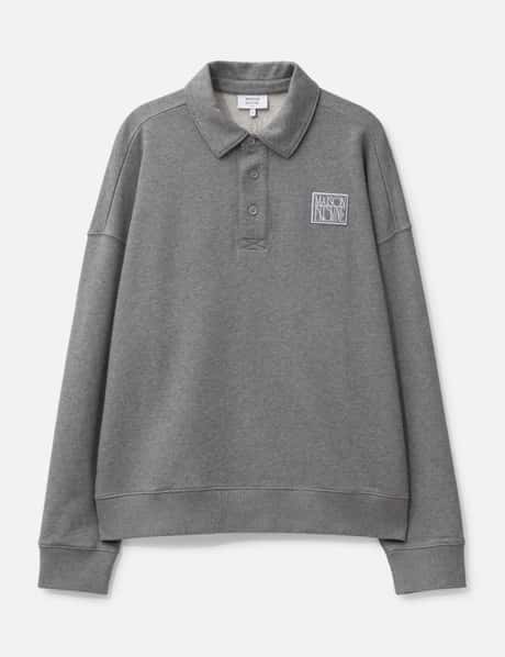 Stamp Oversize Polo Sweashirt view 6