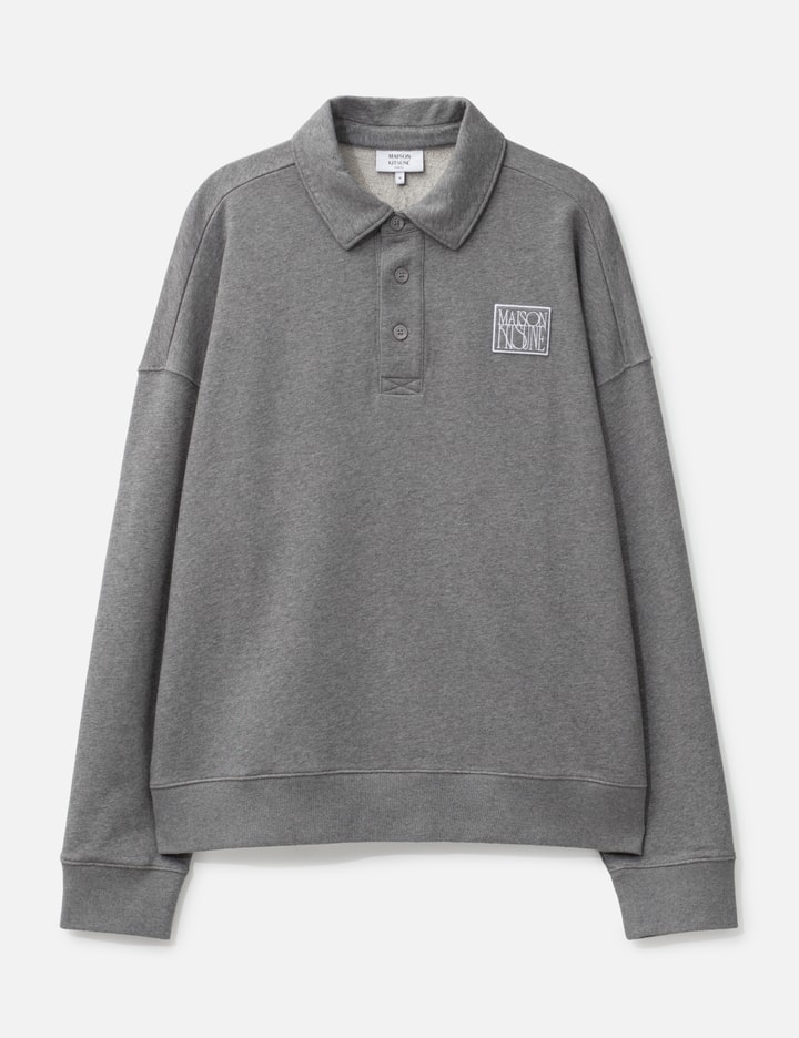 メゾンキツネ Maison Kitsune Stamp Oversize Polo Sweashirt