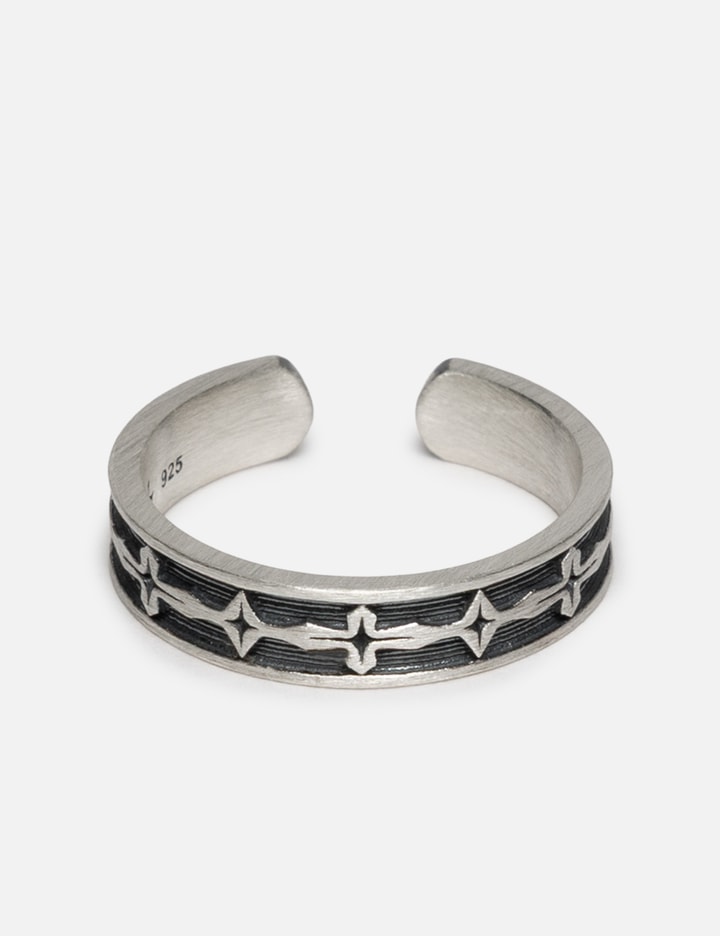 POLYTERU 925 SILVER RING 005 - STAR