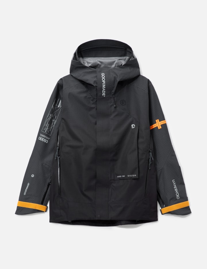 Goopimade X Uppervoid® 「 - 極」 C++2.1” Mechanical Tech Parka In Black