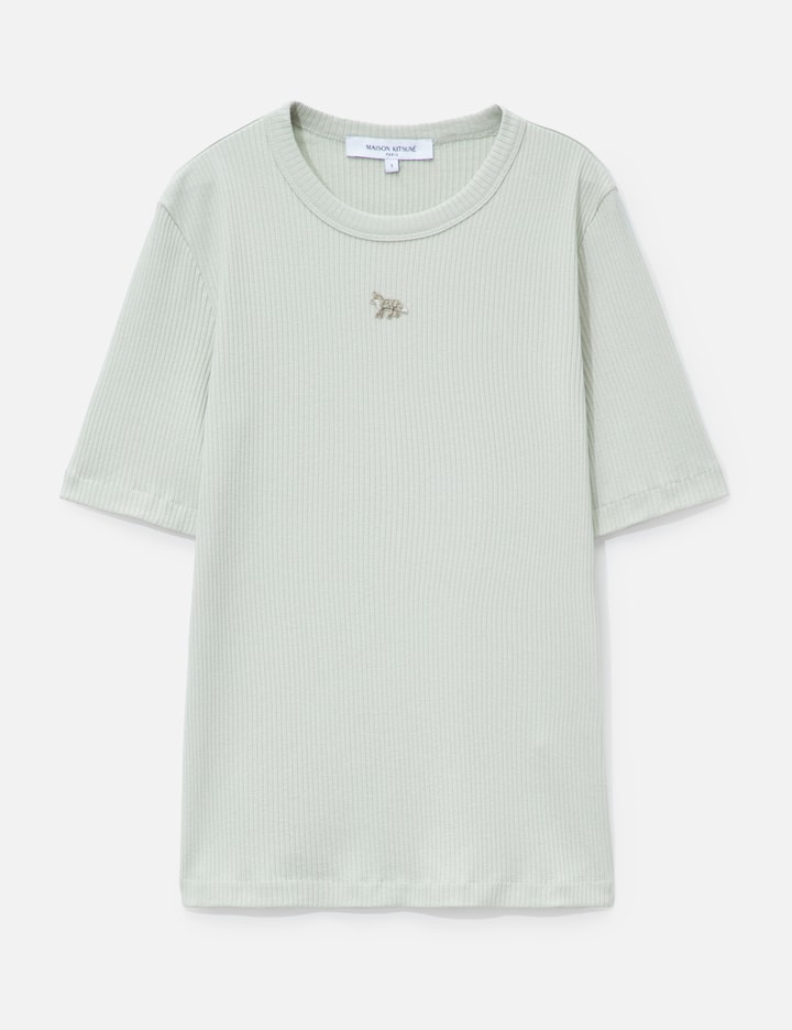 Maison Kitsuné Baby Fox Ribbed Fitted T-Shirt