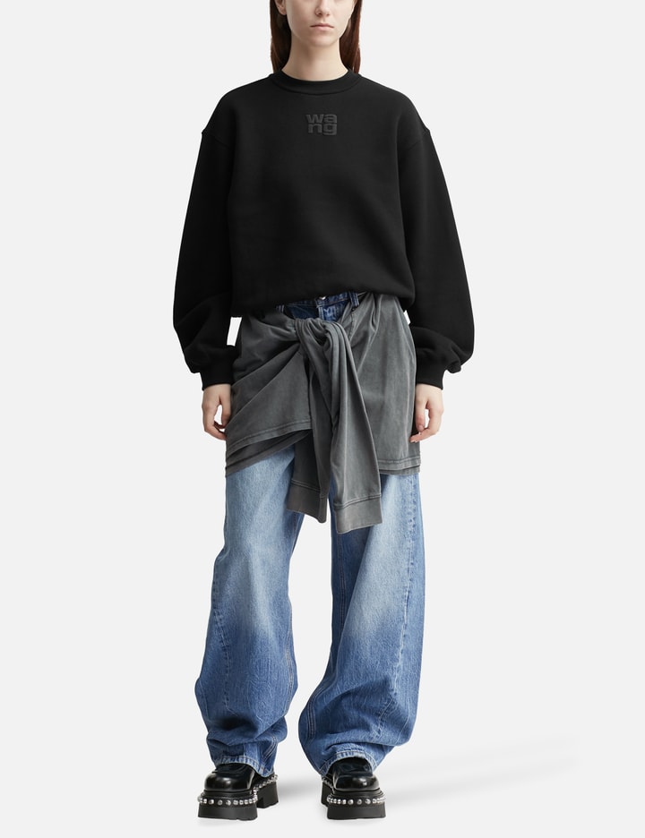 Alexander Wang T Pre-styled Balloon Leg Jean In Blue