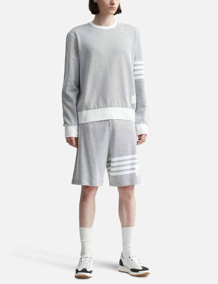 Seersucker Crew Neck Sweatshirt Placeholder Image