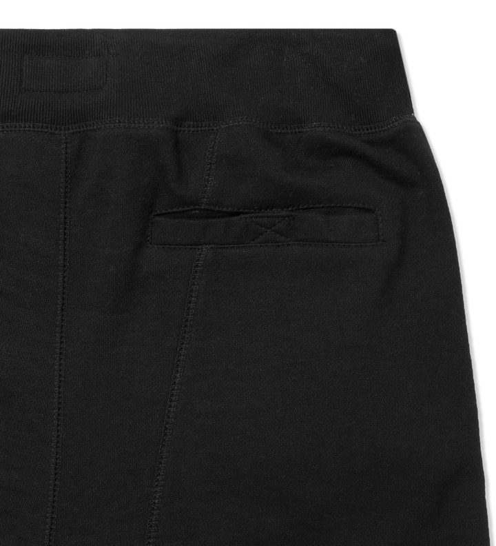 Black Nylon Pieced 3M Drop Crotch Sweatpants Placeholder Image