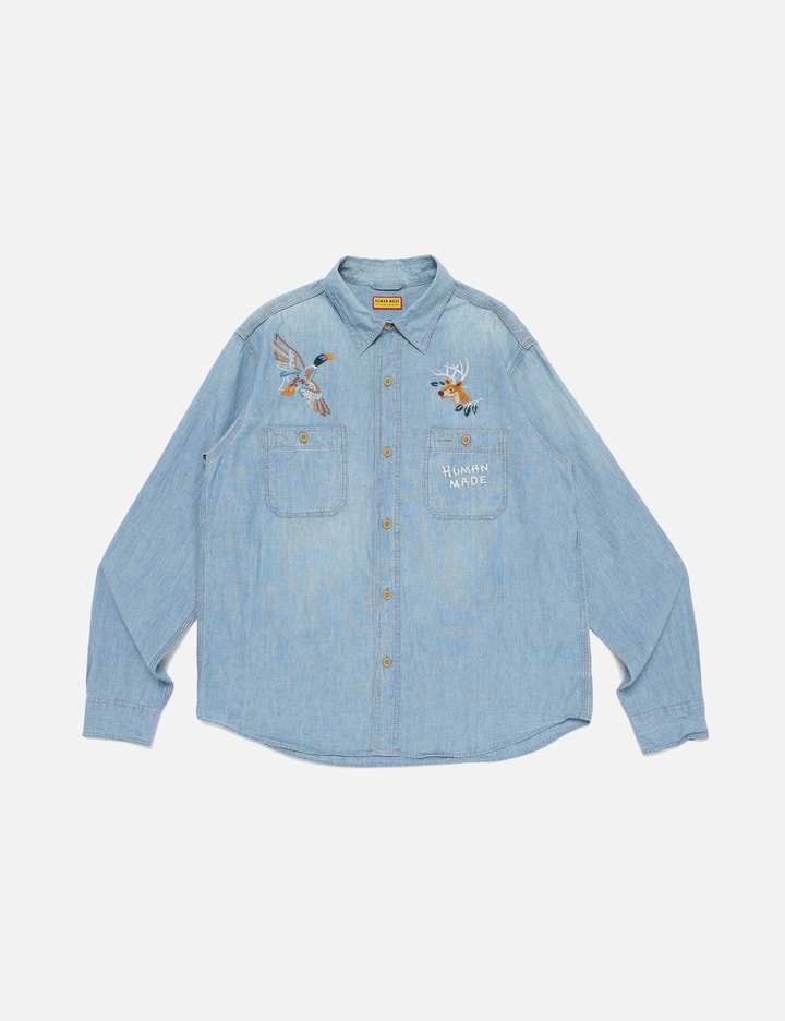 Human Made Embroidered Chambray Shirt