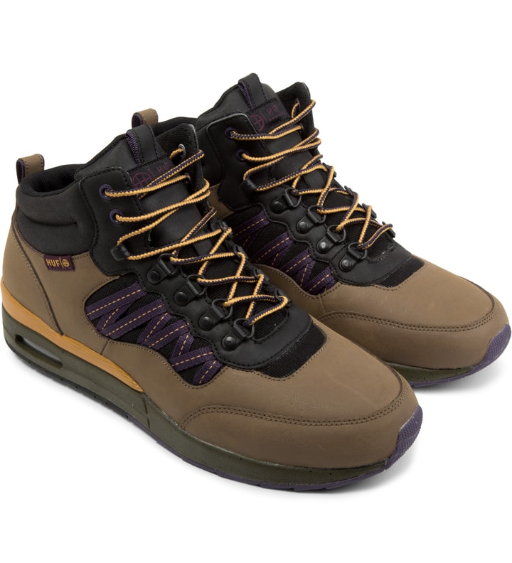 Huf Chestnut/Purple HR-1 Shoes