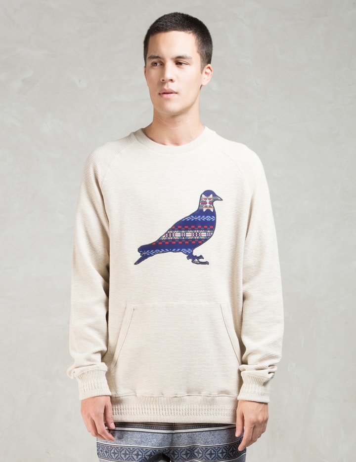 White Beacon Pigeon Crewneck Sweatshirt Placeholder Image