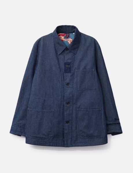 BLUE BLUE JAPAN Blanket Lined Denim Work Jacket