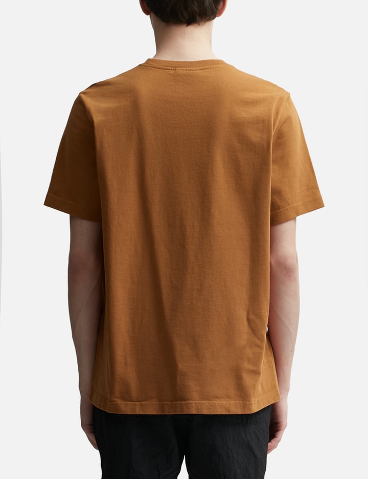 Shop Maison Kitsuné Bold Fox Head Patch Comfort T-shirt In Orange