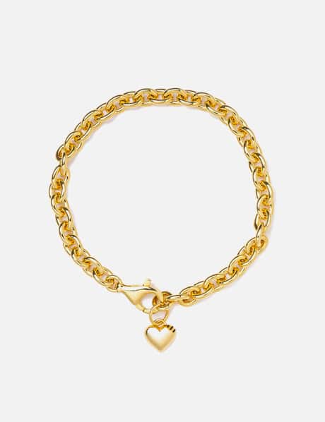 Human Made Heart Silver Bracelet