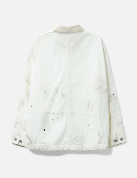 "Black & White" Washed Coverall Jacket view 8