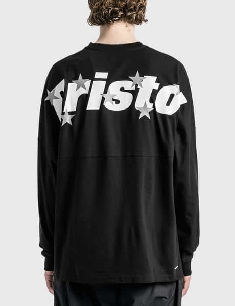 F.C. Real Bristol - Long Sleeve Star Big Logo Team Baggy T-Shirt | HBX