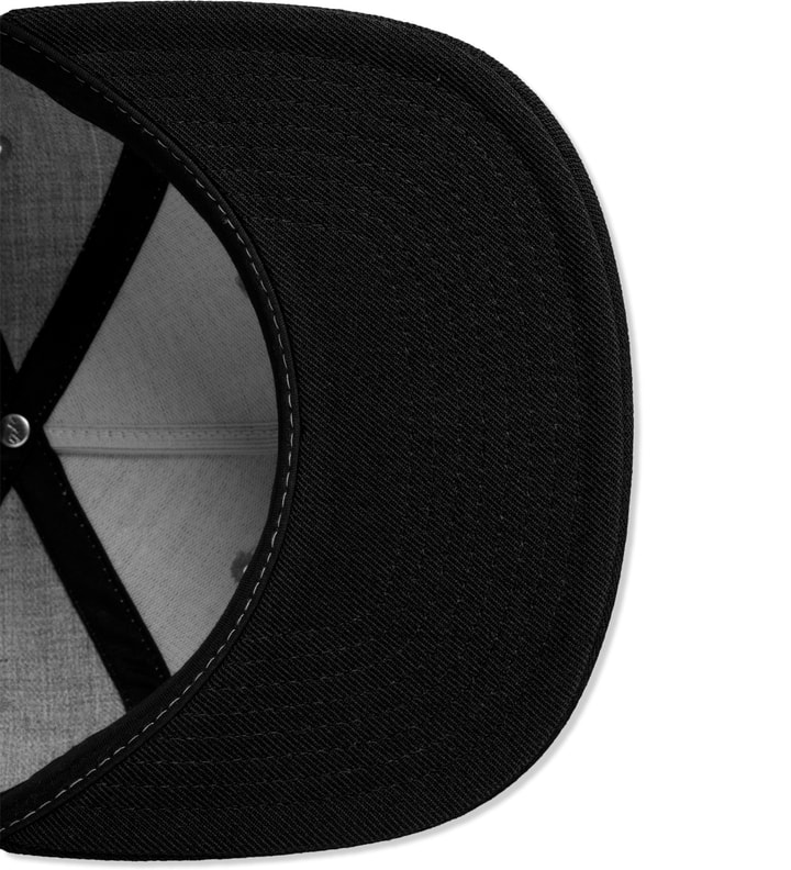 Black Champion Rubber Snapback Cap Placeholder Image