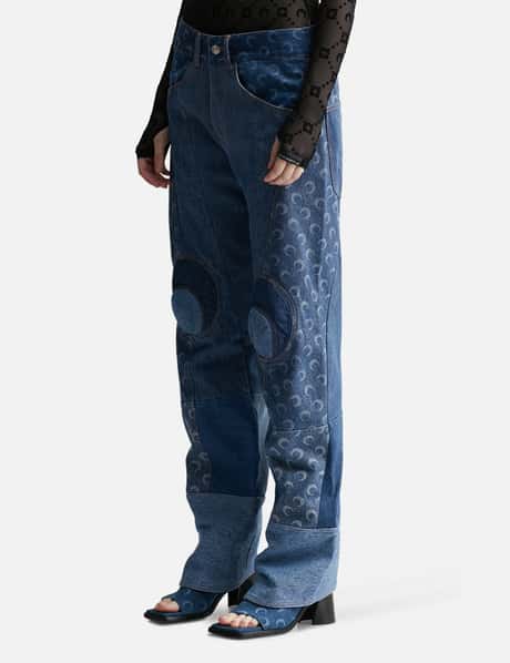 REGENERATED DENIM STRAIGHT LEG PANTS view 7
