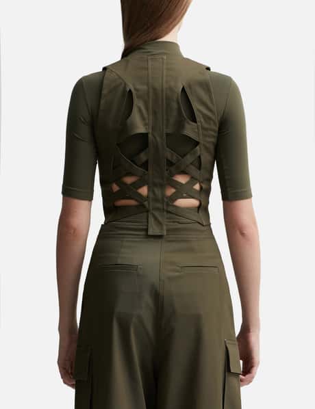 GILET WITH STRAPS DETAILS view 9