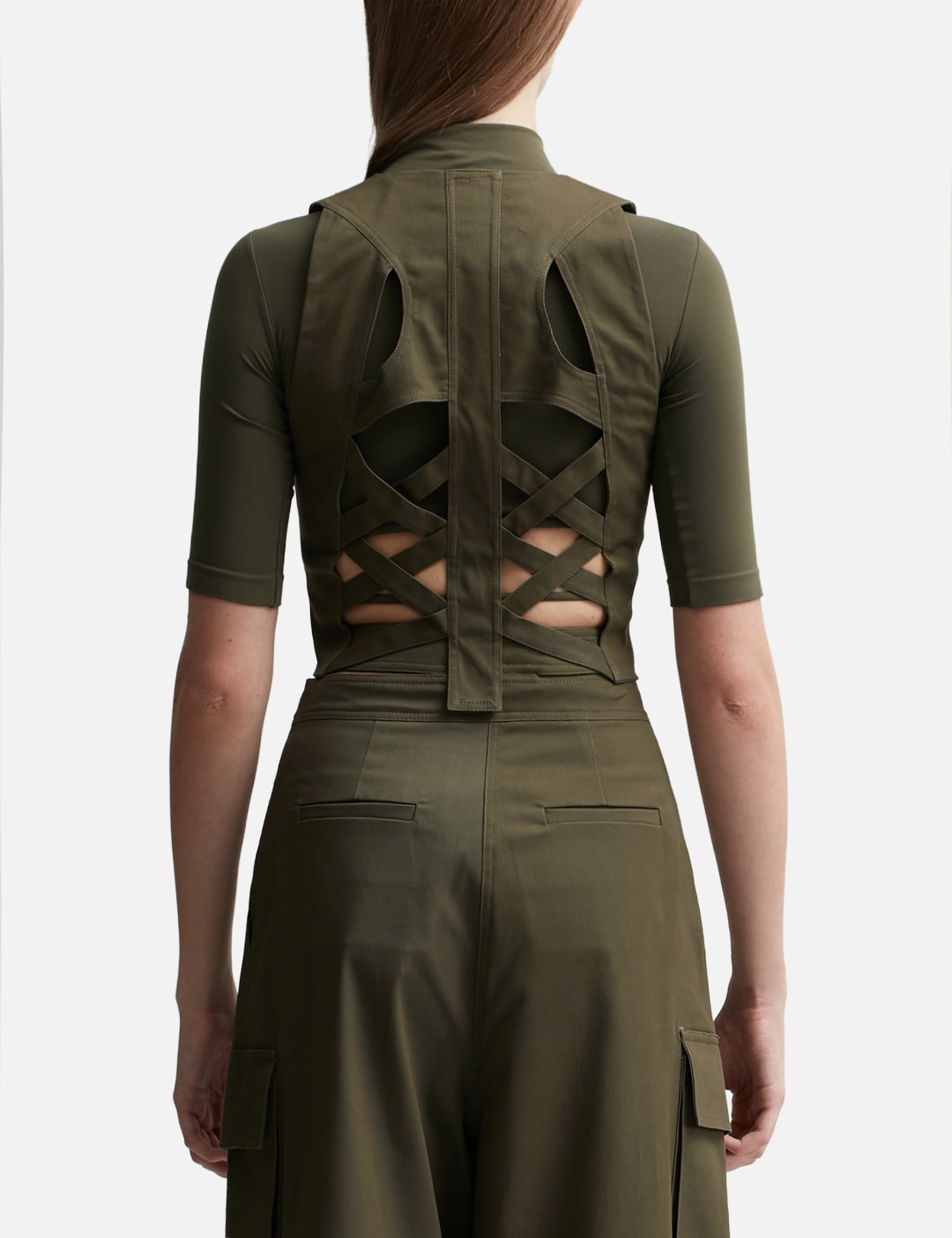 GILET WITH STRAPS DETAILS view 10
