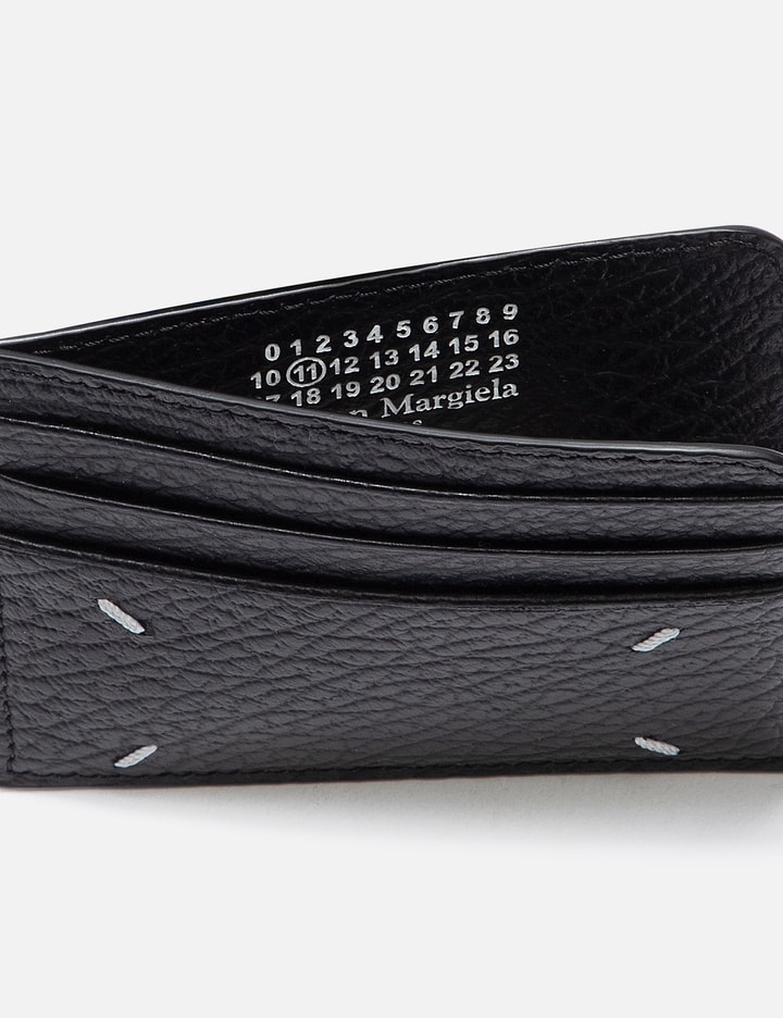 Maison Margiela Four Stitches Card Holder In Black