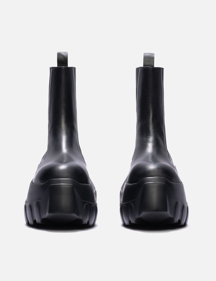 Rick Owens Black Concordians Beatle Bozo Tractor Chelsea Boots In Black