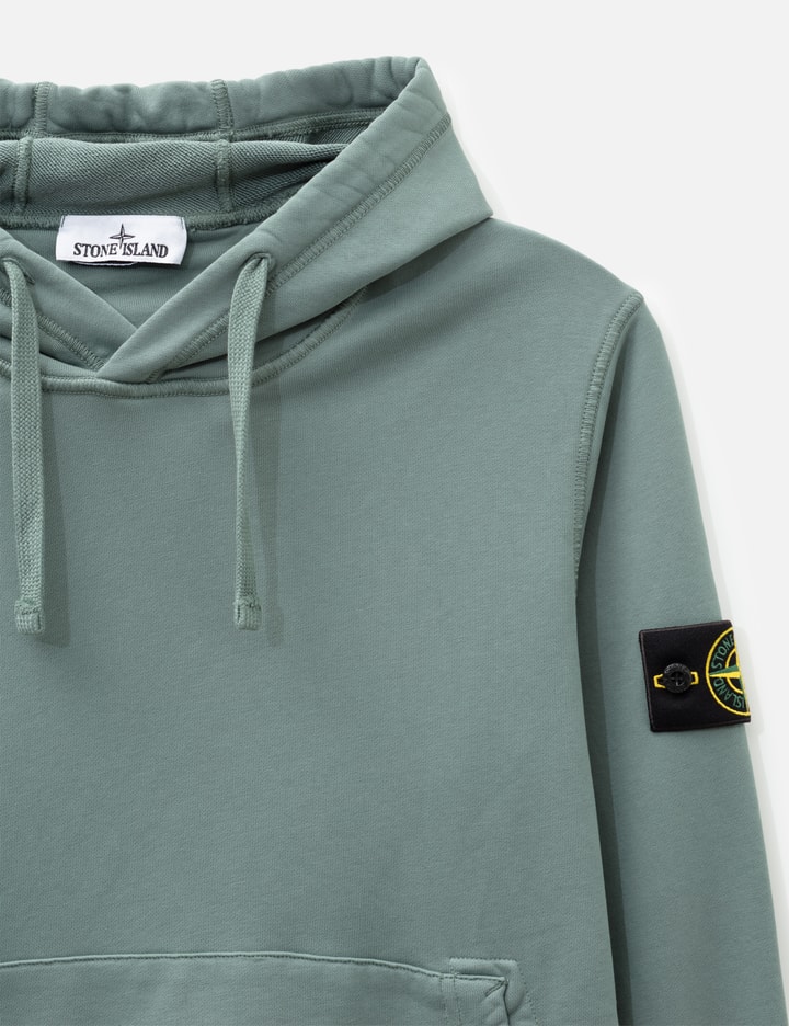 Stone Island Organic Cotton Fleece Hooded Sweatshirt