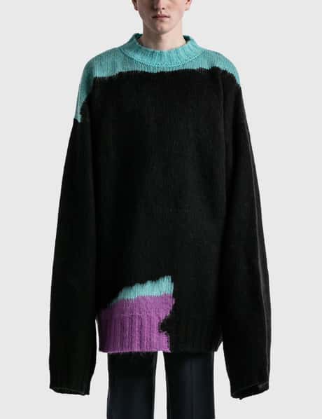 Raf Simons - Oversized Boiled Knit Sweater | HBX - Globally 