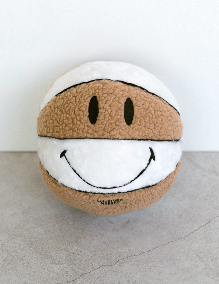 Smiley Sherpa Basketball Pillow Plush Placeholder Image