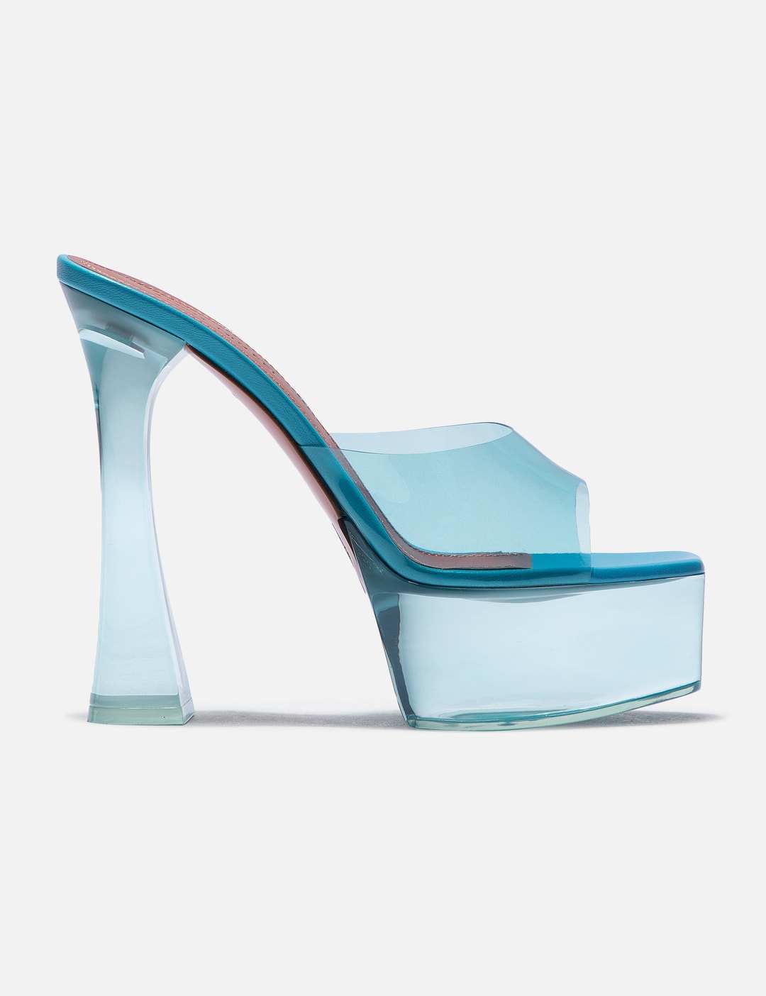 Amina Muaddi Dalida Glass Platform Sandals HBX