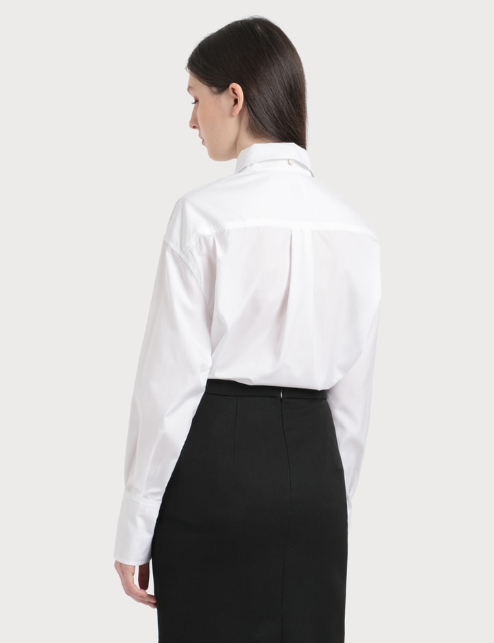 Location Print Cotton Poplin Oversized Shirt Placeholder Image