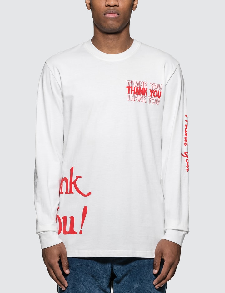 Thank You All Over L/S T-Shirt Placeholder Image
