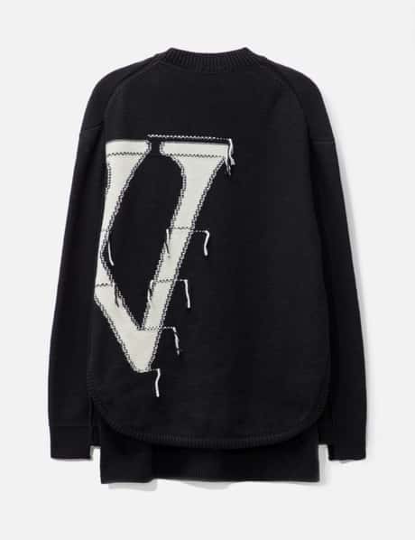 Off-White™ OW MAXI LOGO KNIT CREWNECK HBX