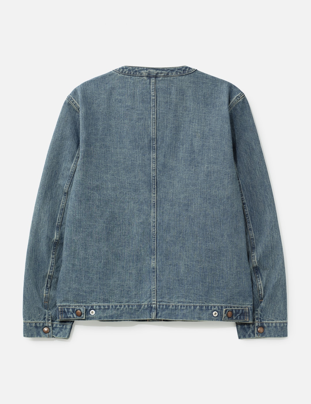 Faded Button Denim Jacket view 9