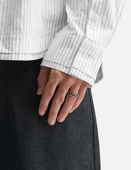 CRUCIS Quadruplets Classic Oxidised Ring view 8