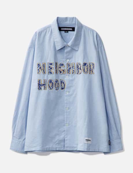 NEIGHBORHOOD HAND DRAWING EMBROIDERY SHIRT LS