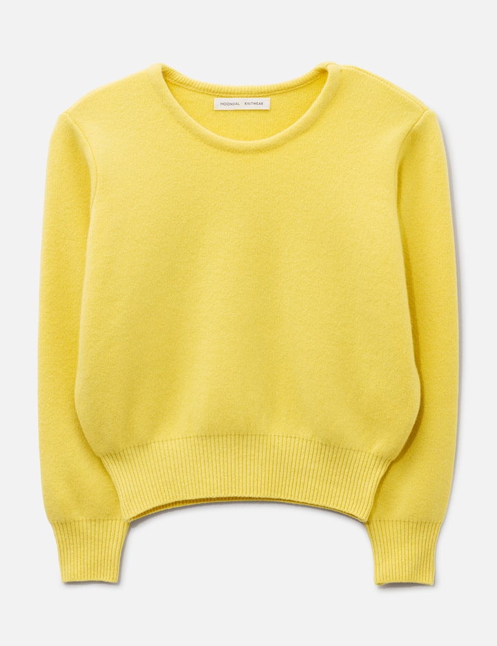 Moondal Basic Round Knit In Lemon